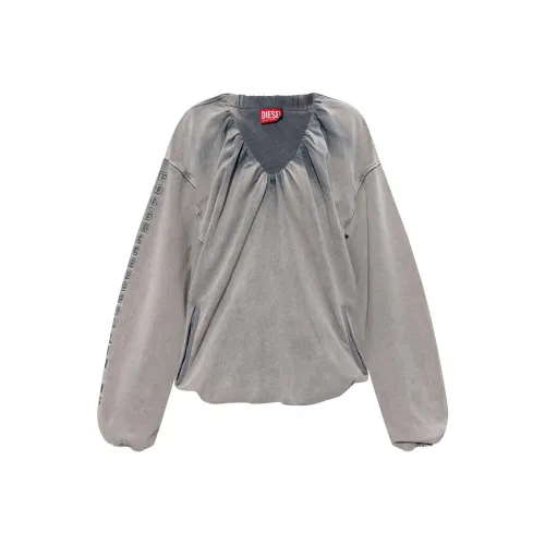 DIESEL FW24 Свитшот Унисекс Средний Серый