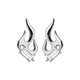 Пламя Белый циркон, 1 пара