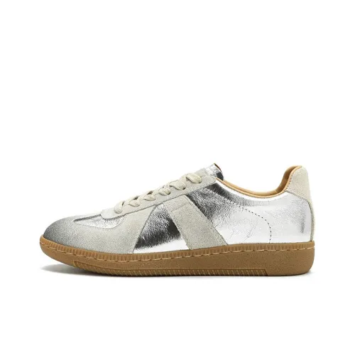 VCA Скейтборд Кроссовки Низкие Серебряные Женские