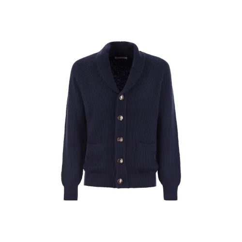 BRUNELLO CUCINELLI Трикотаж Мужской Морской Синий