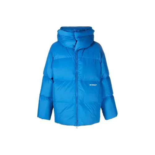 Off Белый Синий Мужские Куртки