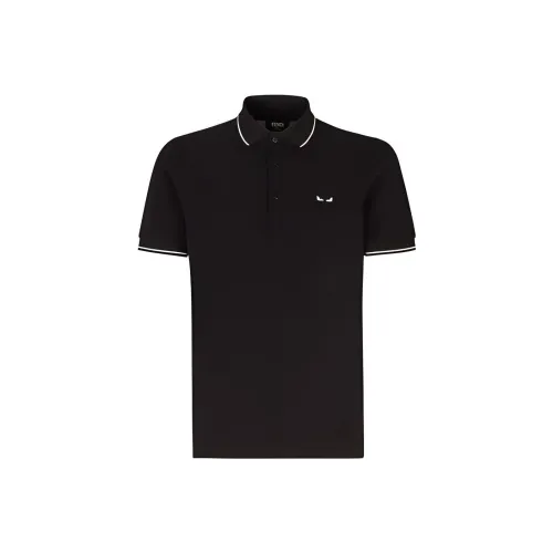 Fendi Мужская черная поло