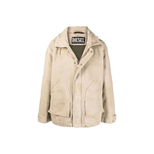 DIESEL Хаки Мужские Куртки