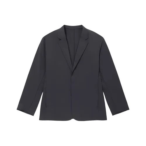 DESCENTE Бизнес-костюм мужской угольно-серый