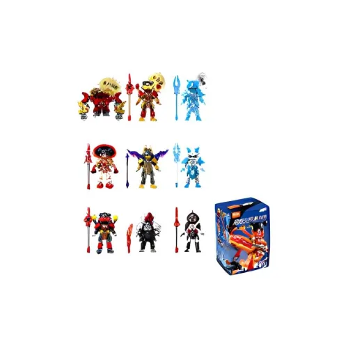 Bloks Hero Infinite Mecha Starlight EDITION Слепые коробки Один Blind Box Полная коробка 9 шт