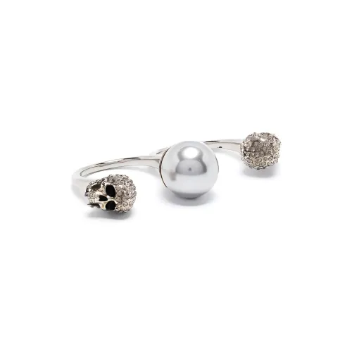 Alexander McQueen Латунные Кольца Серебряные Женские