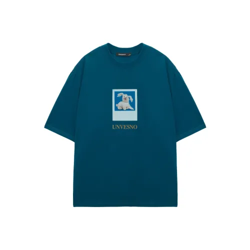 UNVESNO Бурно-синий Унисекс T Рубашки