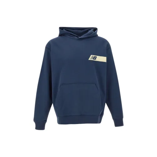 New Balance Толстовка Мужская Синяя