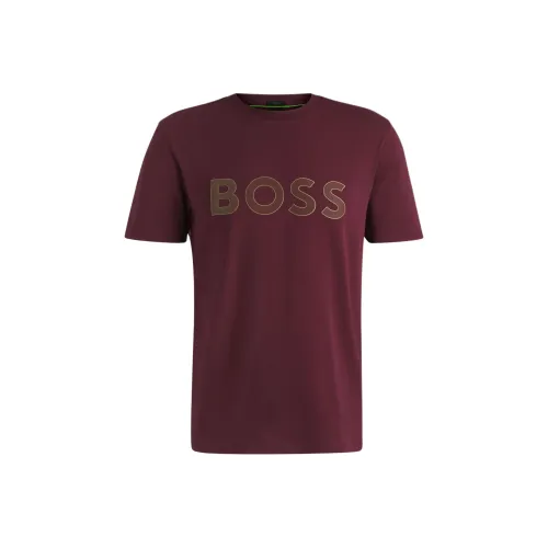 Hugo Boss Red Men's T-Shirts Hugo Boss Красные Мужские Футболки