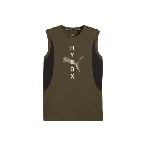 PUMA HYROX FW24 Майка Мужская Темно-оливковая