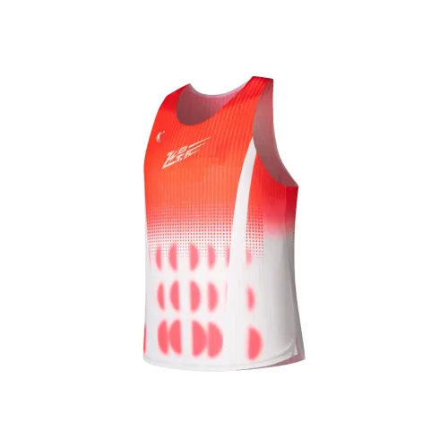 QIAODAN Feiying Бег Майка Мужская Огонь Красный С принтом