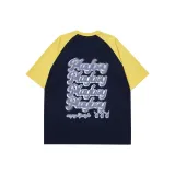 Темно-синий и желтый