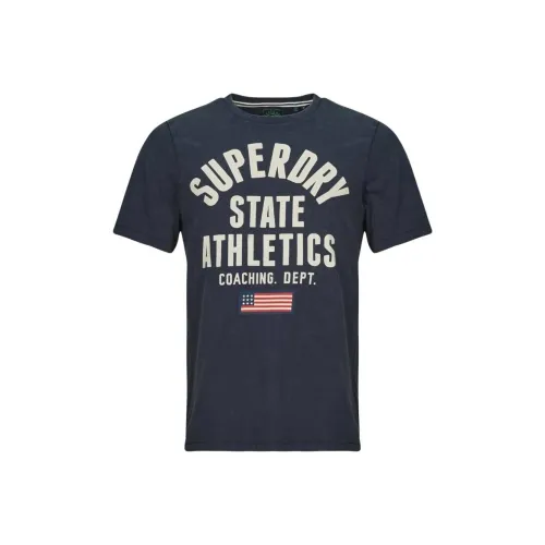 SUPERDRY T-Shirt Мужской Морской Синий