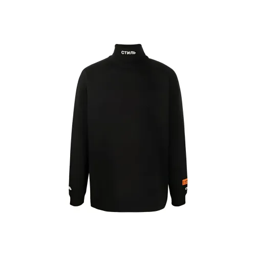 HERON PRESTON Мужские черные свитшоты