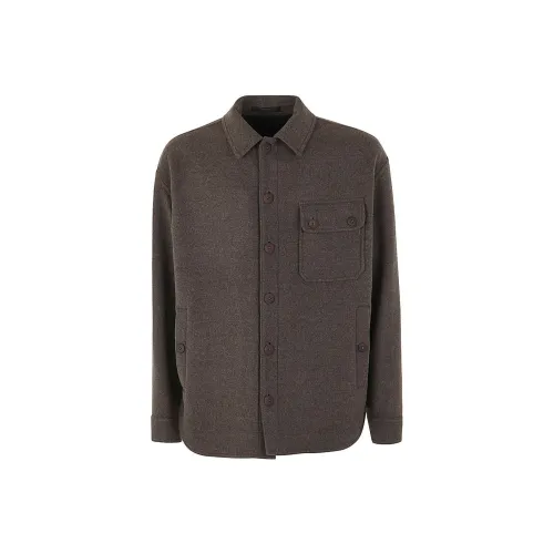 GIORGIO ARMANI Серый Мужской Куртки