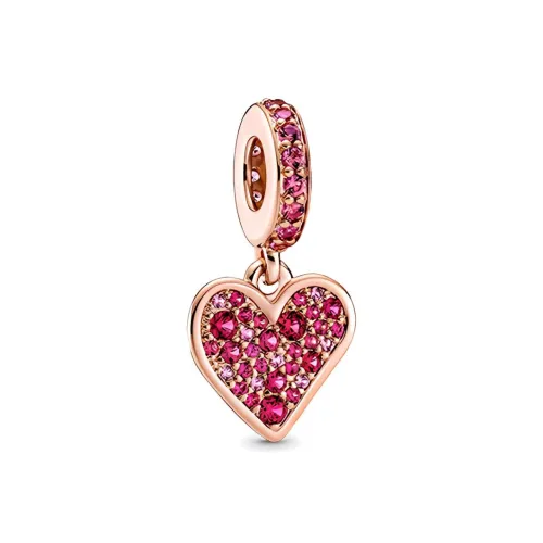 Pandora Сплав/Серебряное покрытие/Золотое покрытие Шармы/Подвески Розово-золотой Женские