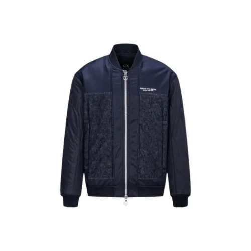 ARMANI EXCHANGE Мужские куртки морского синего цвета