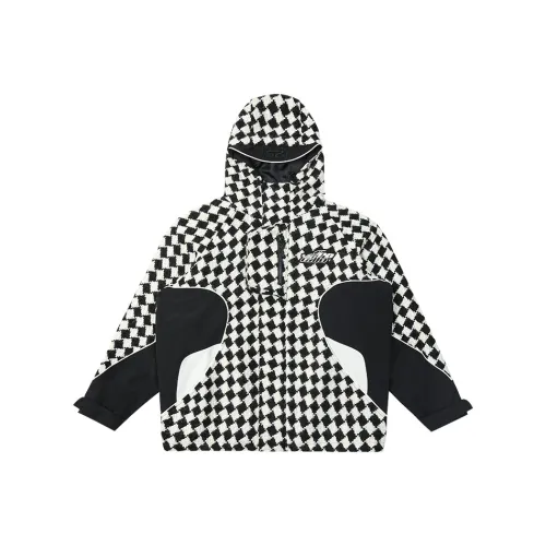 Tre Club Loose Fit Утолщенная Куртка Унисекс Черный Белый