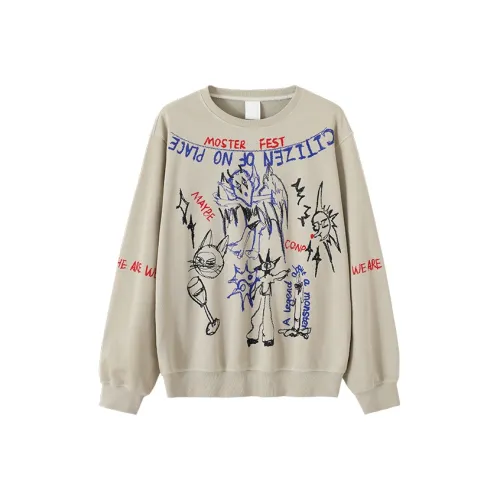 CONP AW24 Свитшот Унисекс Серый Зеленый