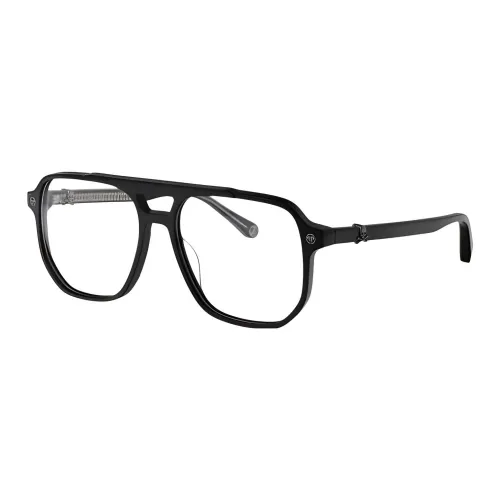 PHILIPP PLEIN Ацетат Aviator Солнцезащитные очки Мужские Черные