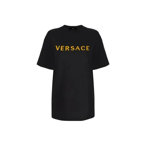 VERSACE Мужские черные T-рубашки