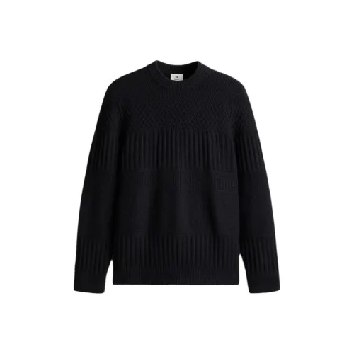 H&M Морской Синий Мужской Трикотаж