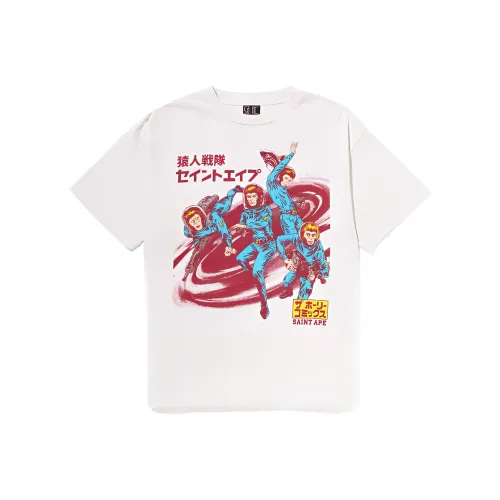 BAPE BLACK x SAINT Mxxxxx T Рубашка Мужская Белая