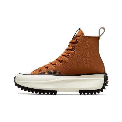 Converse Run Star Hike Платформа Высокий Топ Кеды Мужские Коричневые