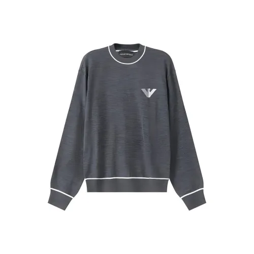 EMPORIO ARMANI Трикотаж Тонкий Мужской Темно-Серый