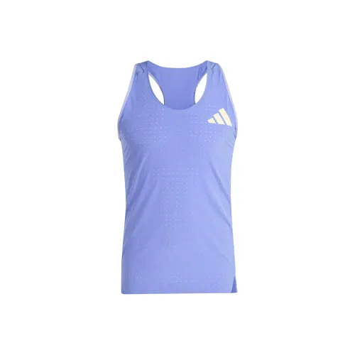 Adidas Бег Майка Мужская Синяя