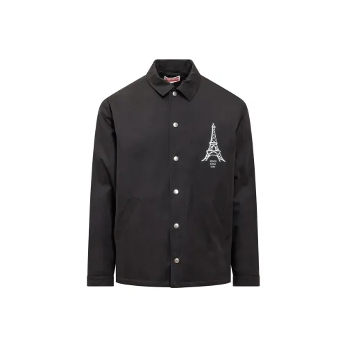 KENZO Мужские черные куртки