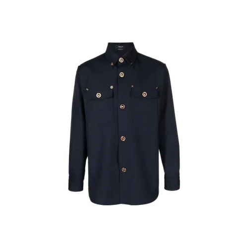 VERSACE FW22 Куртки и Пальто Мужской Синий