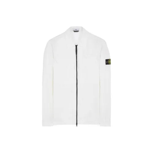 STONE ISLAND Белый Мужской Куртки