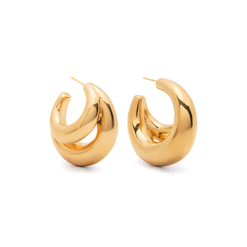 Panconesi Brass Earrings Женские Золотой
