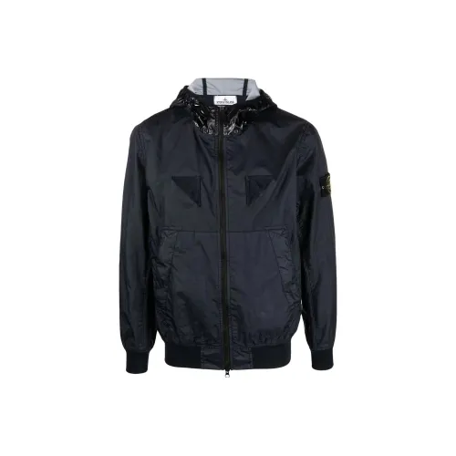 STONE ISLAND STONE ISLAND MEMBRANA 3L TC Куртки Пальто Мужской Морской Синий