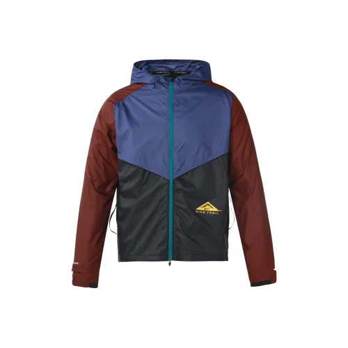 Nike Фиолетовый Черный Мужские Куртки