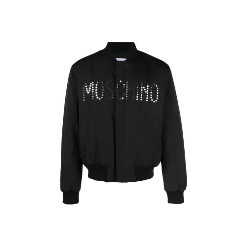 MOSCHINO Мужские черные куртки