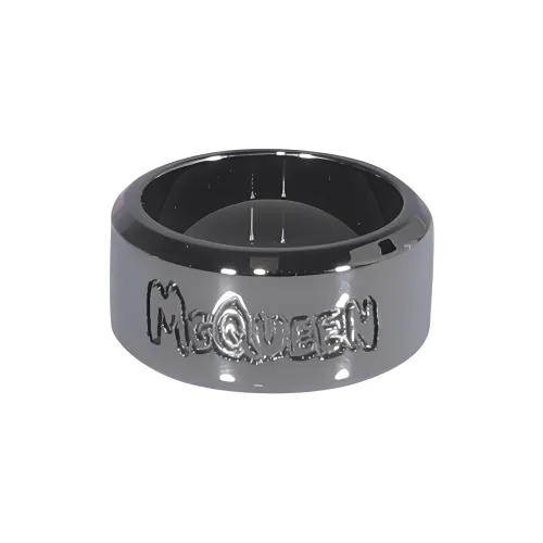 Alexander McQueen Латунь Кольца Мужские Черные