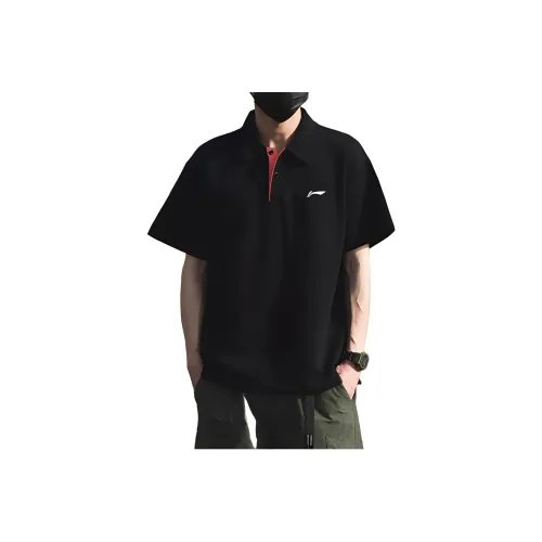 Подкладка Fitness Series Поло Мужское Черное