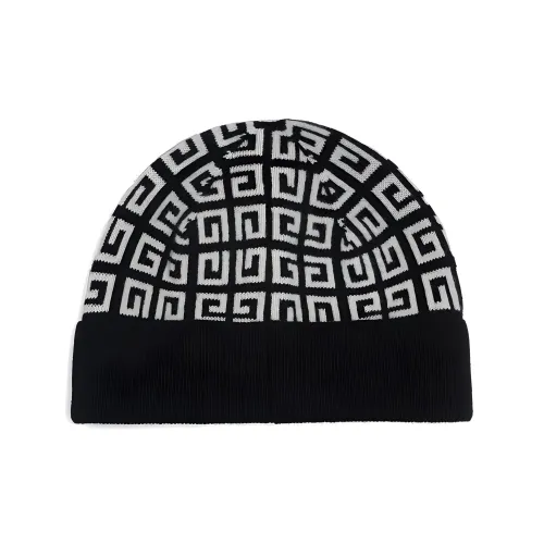 GIVENCHY Linen Cashmere Cashmere Beanies Women's Black