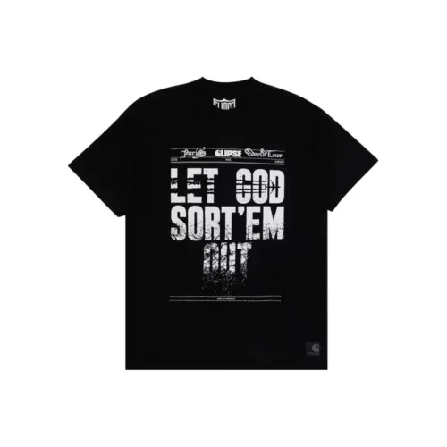 Carhartt WIP Collaboration Clipse collaboration Черная унисекс футболка