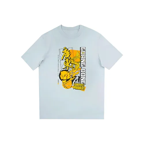 LINING Спорт Коллекция Баскетбол Серо-голубой Унисекс Футболка