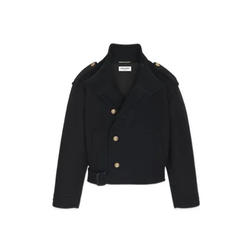 SAINT LAURENT FW22 Куртки и пальто Мужской Черный