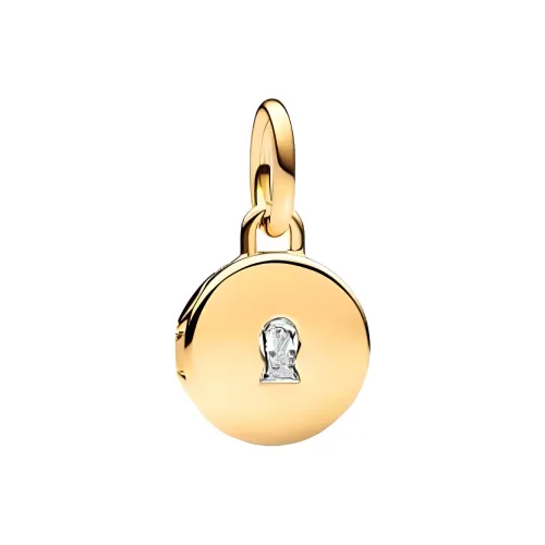 Pandora Золотой Покрытый Медный Серебряный Сплав Подвески Женские Золотой