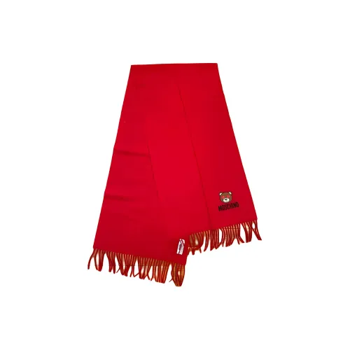 MOSCHINO Вязаные шарфы Унисекс Красный