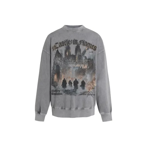 AWAKEN THE ROSE Толстовка Унисекс Серый