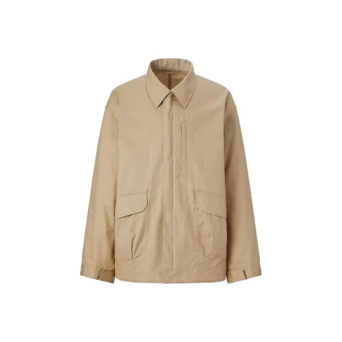 UNIQLO Темно-бежевые мужские куртки