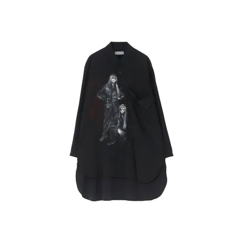 Yohji Yamamoto Черные Мужские Рубашки