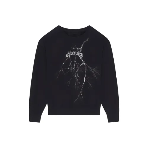 GIVENCHY Oxy Cut Свитшот из Флиса с Светоотражающим Артворком Свитшот Мужской Черный