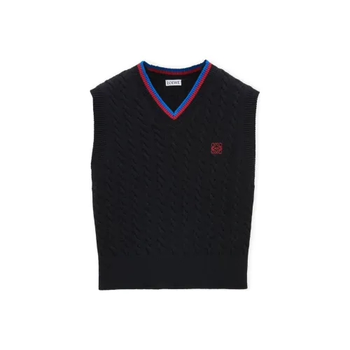 LOEWE SS25 Женская Предсборная Коллекция Майка Мужская Черная